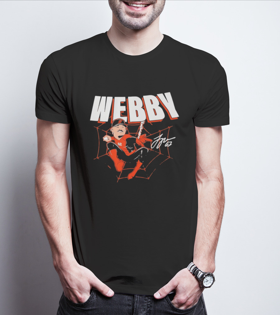 Logan Webb San Francisco Giants MLB Baseball Webby Spider Man 62 T-Shirt