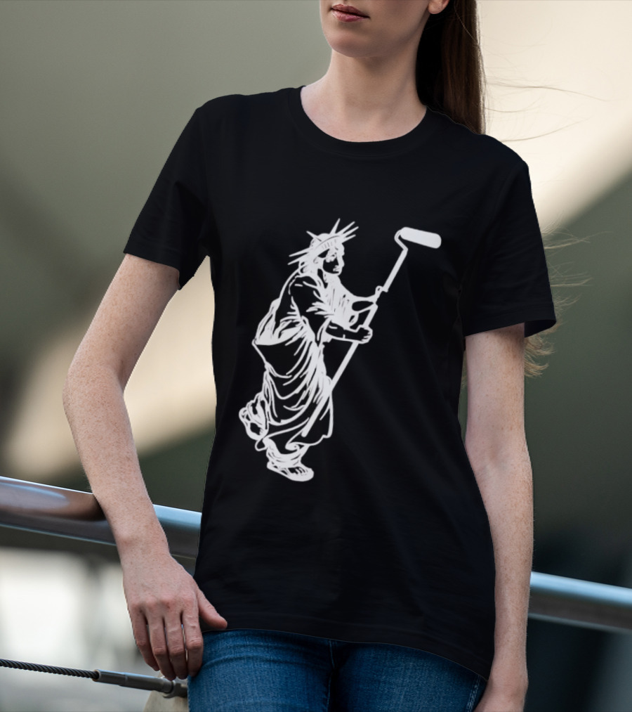 Statue Of Liberty Paint Roller Meme T-Shirt