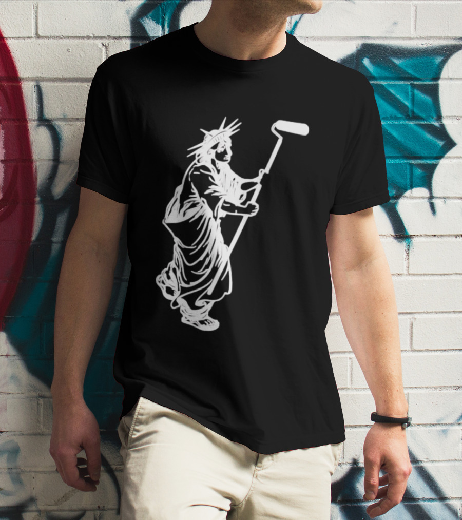 Statue Of Liberty Paint Roller Meme T-Shirt