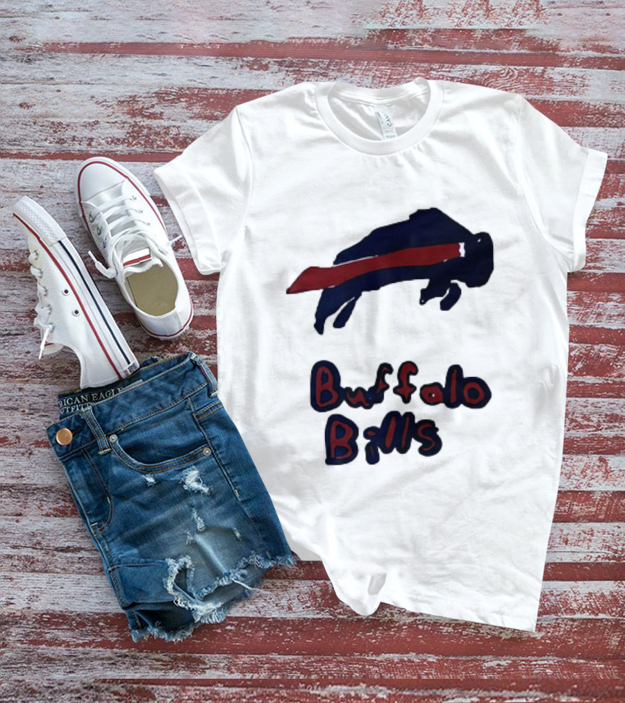 Buffalo Bills Iconic Blue Red Bison T-Shirt