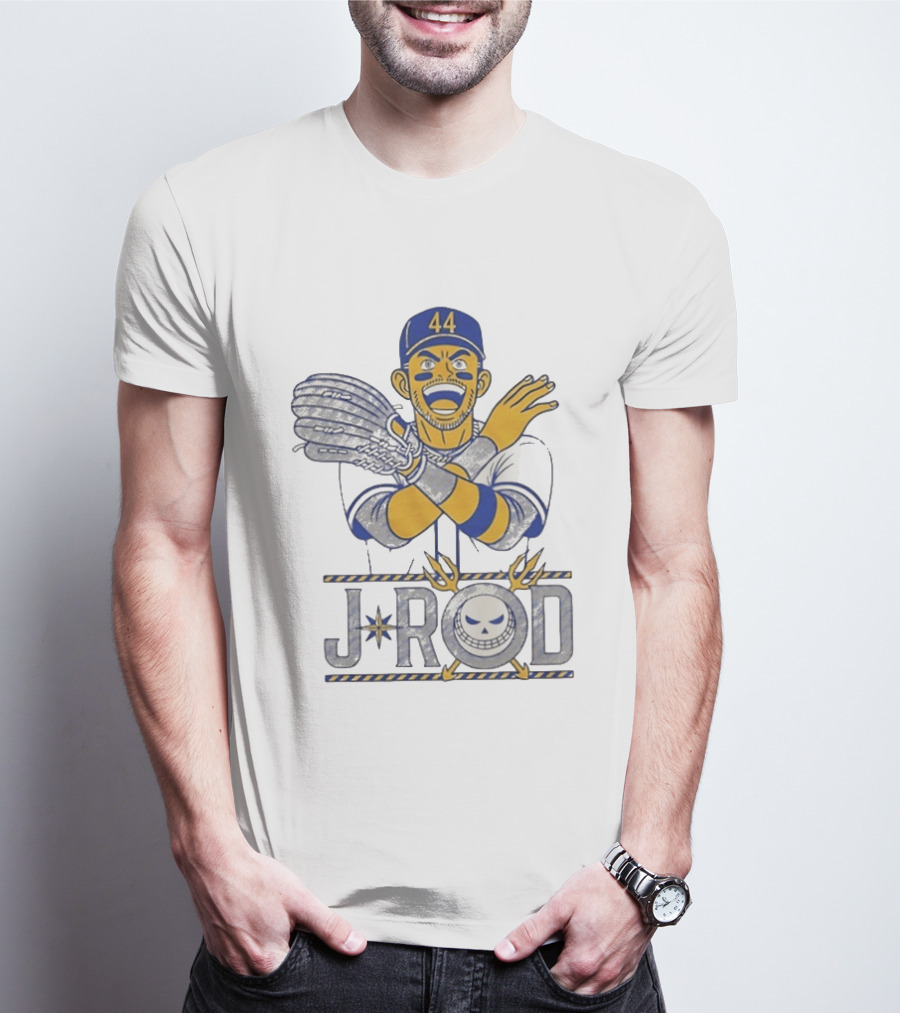 J Rod No Fly Zone 44 Cartoon Baseball T-Shirt
