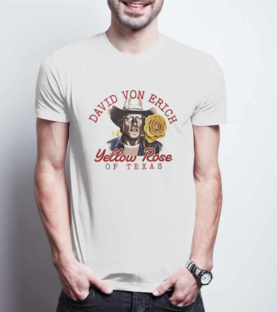 David Von Erich Yellow Rose Of Texas Cowboy T-Shirt