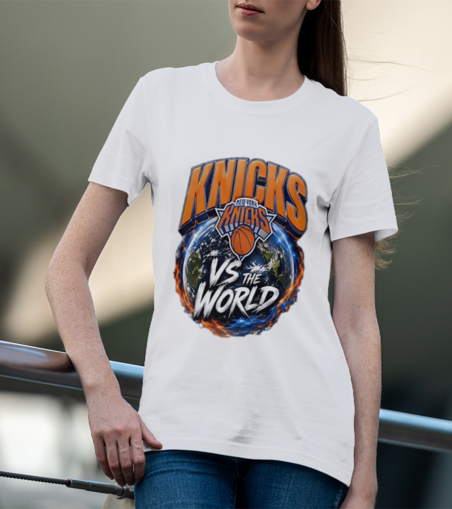 Knicks New York VS The World Basketball Team T-Shirt