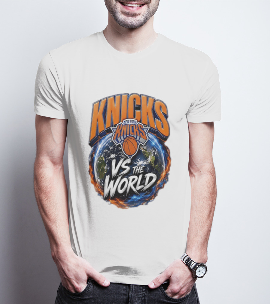 Knicks New York VS The World Basketball Team T-Shirt
