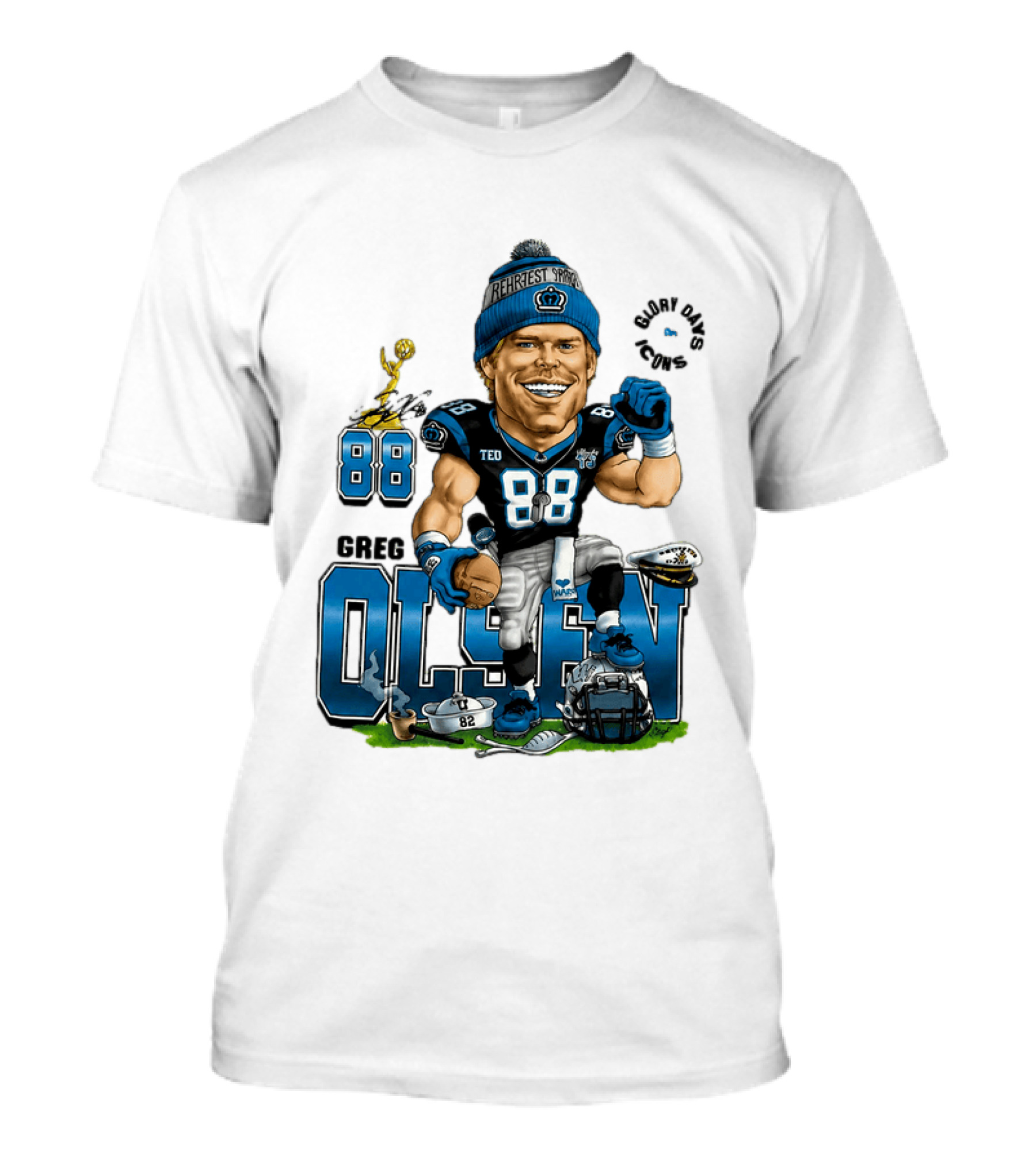 Greg Olsen Glory Days 88 Rehrest Sports T-Shirt