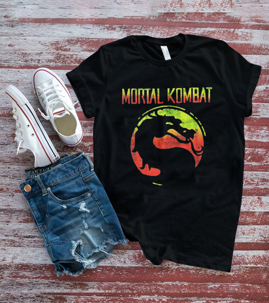 Mortal Kombat Yellow And Red Dragon T-Shirt