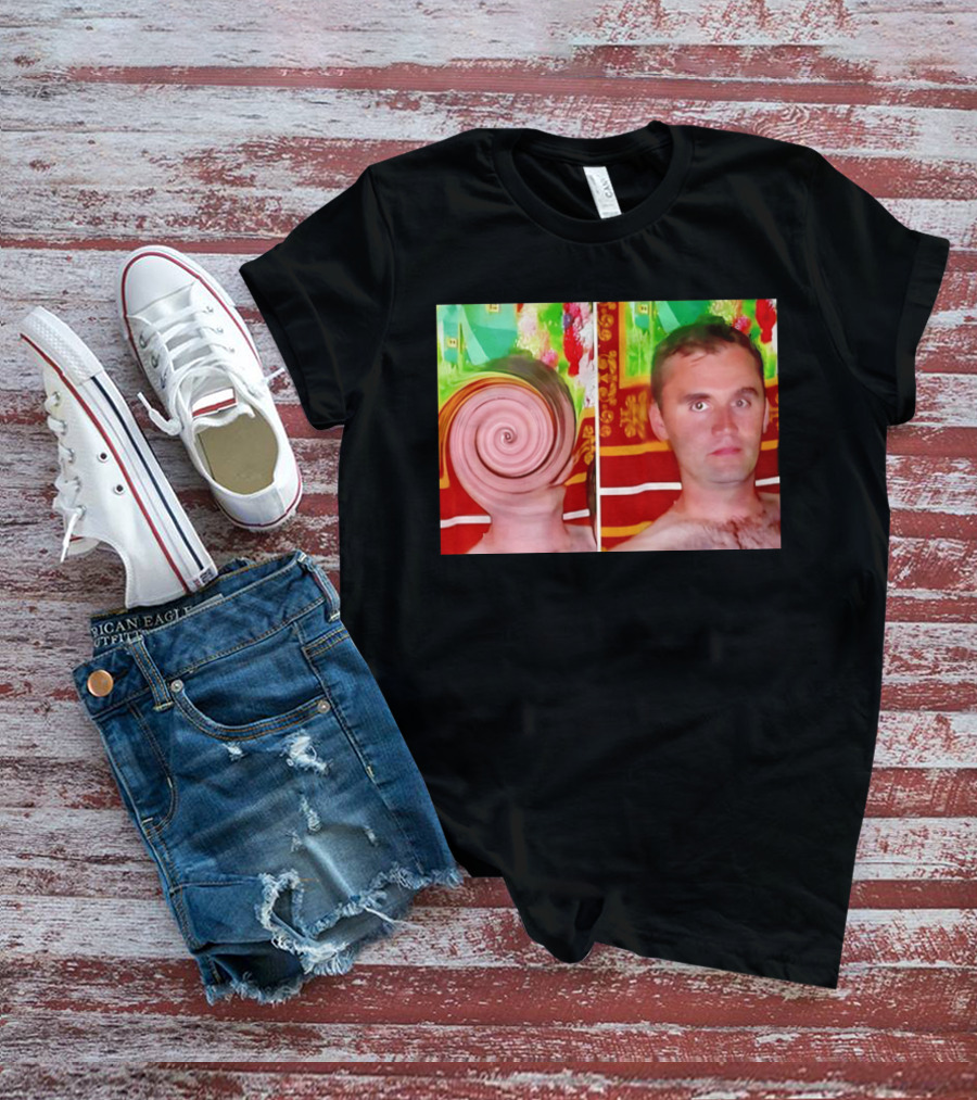 Swirly Kirk Charlie Robocough Kirkification Meme Spiral Face Effect T-Shirt