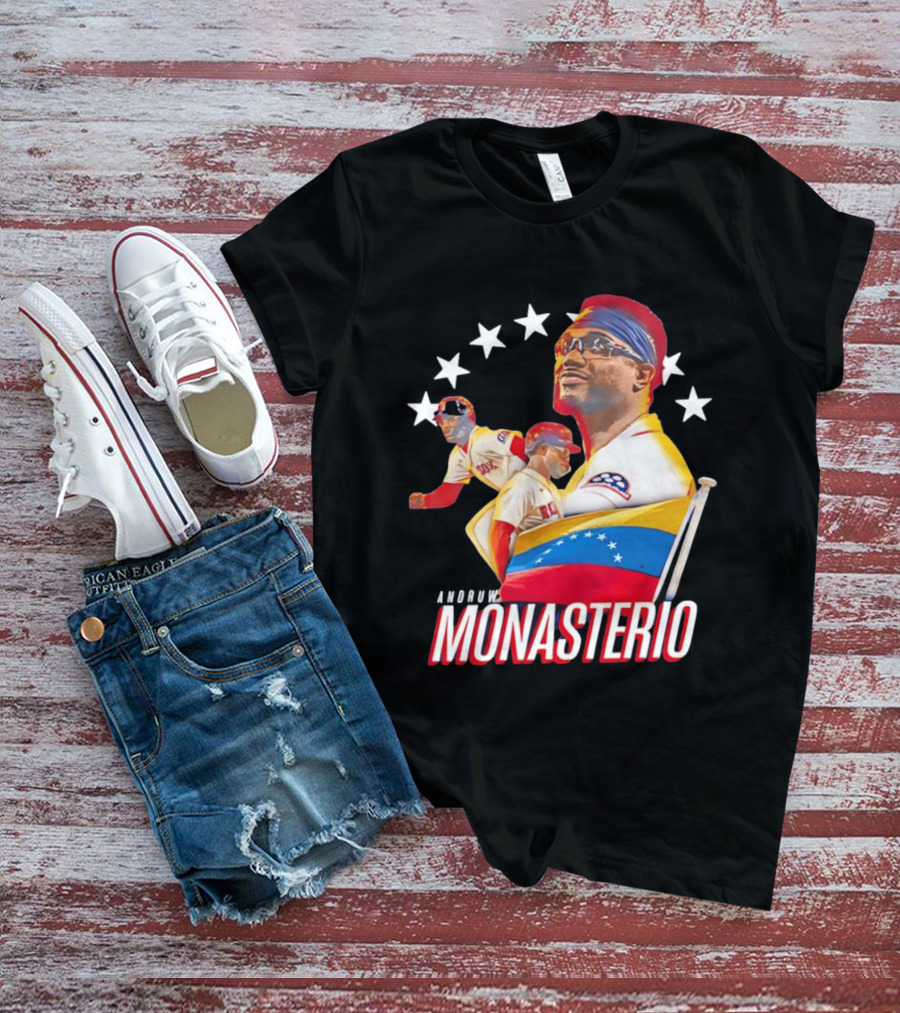 Venezuelan Pride Andruw Monasterio Red Sox Baseball Star T-Shirt