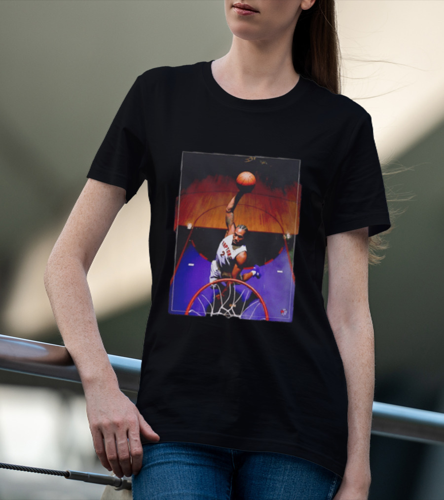 Vince Carter Toronto Raptors 15 Half Man Half Amazing Iconic Dunk T-Shirt