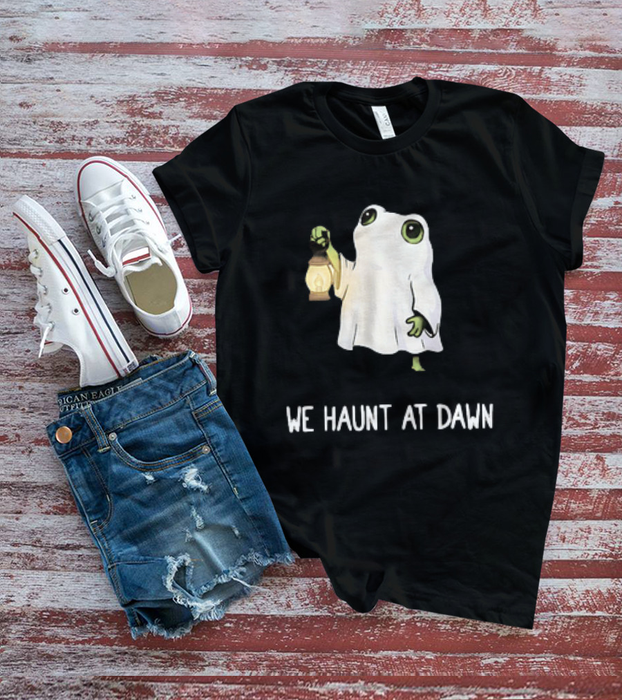 We Haunt At Dawn Ghost Frog Lantern T-Shirt
