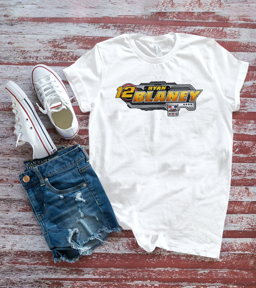 Ryan Blaney Team Penske 12 NASCAR Cup Series Racing Fan Gear T-Shirt