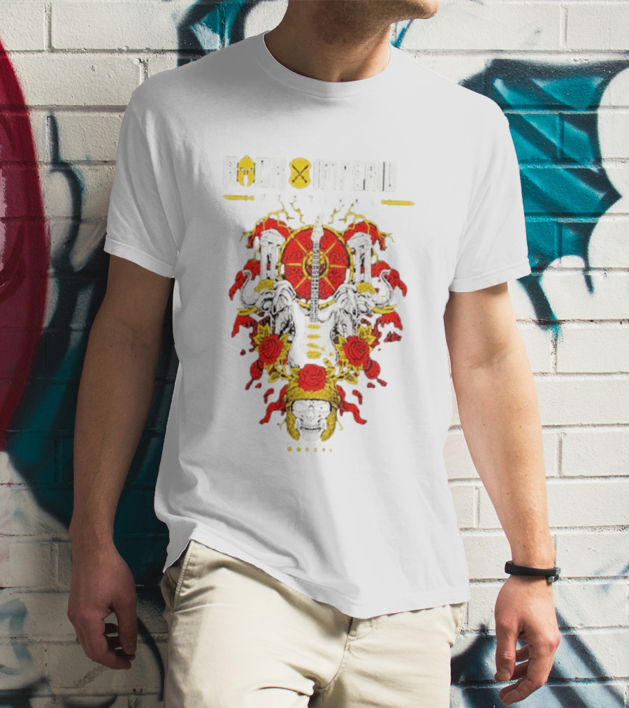 Rock Imperium Festival 2026 Skull Roses Elephants Guitar T-Shirt