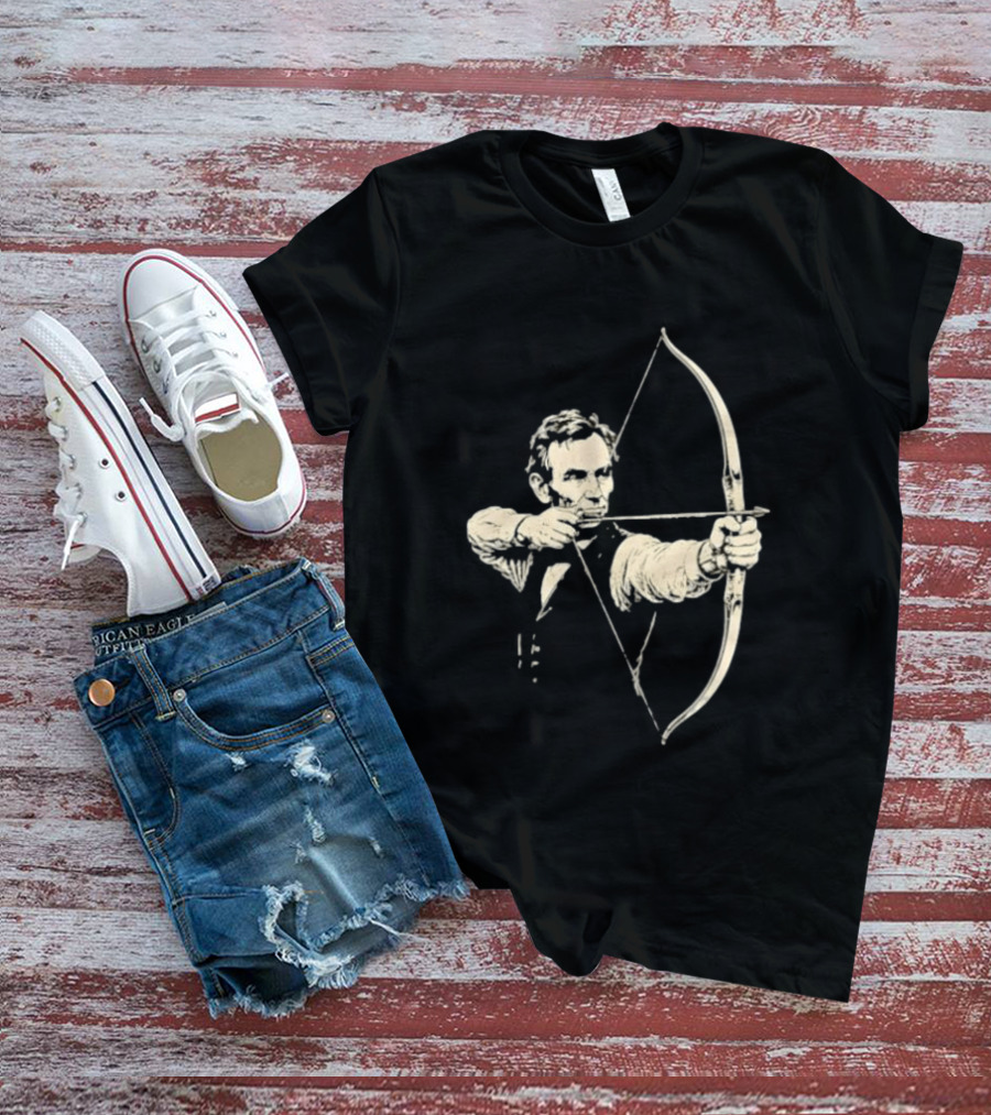 Abraham Lincoln Archery Archer United States 16th President POTUS American T-Shirt