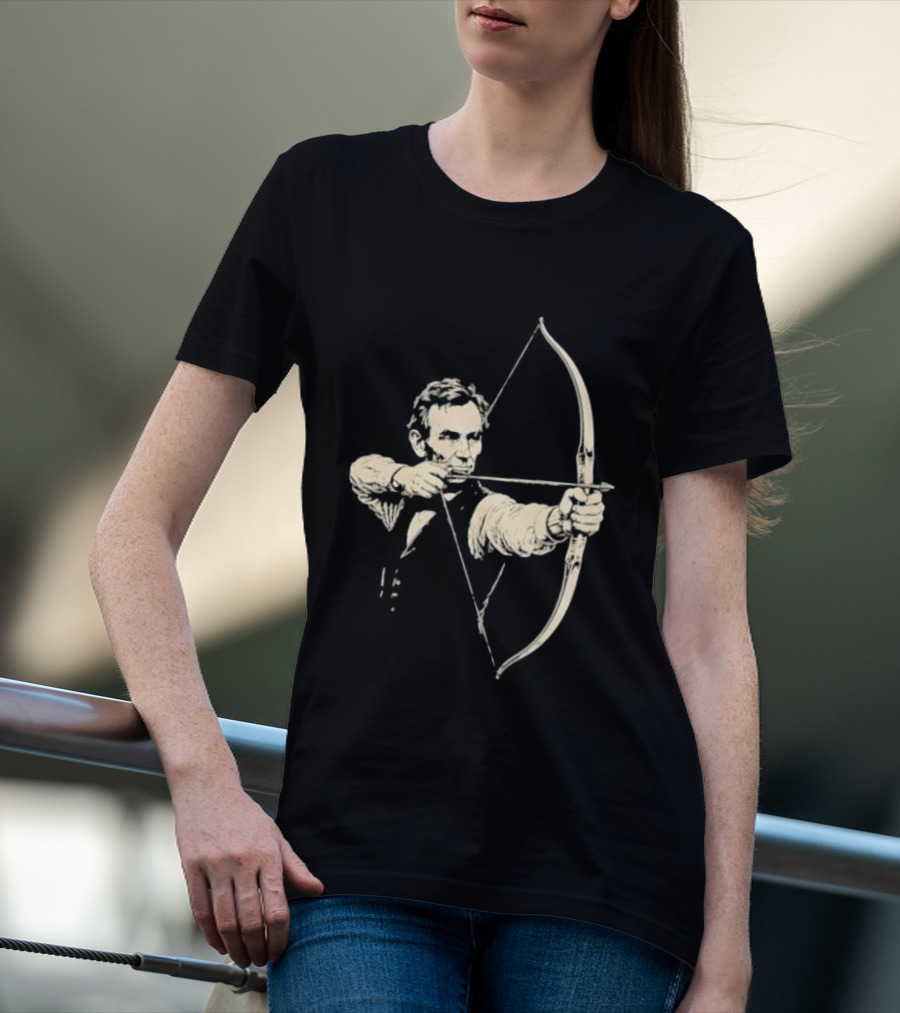Abraham Lincoln Archery Archer United States 16th President POTUS American T-Shirt