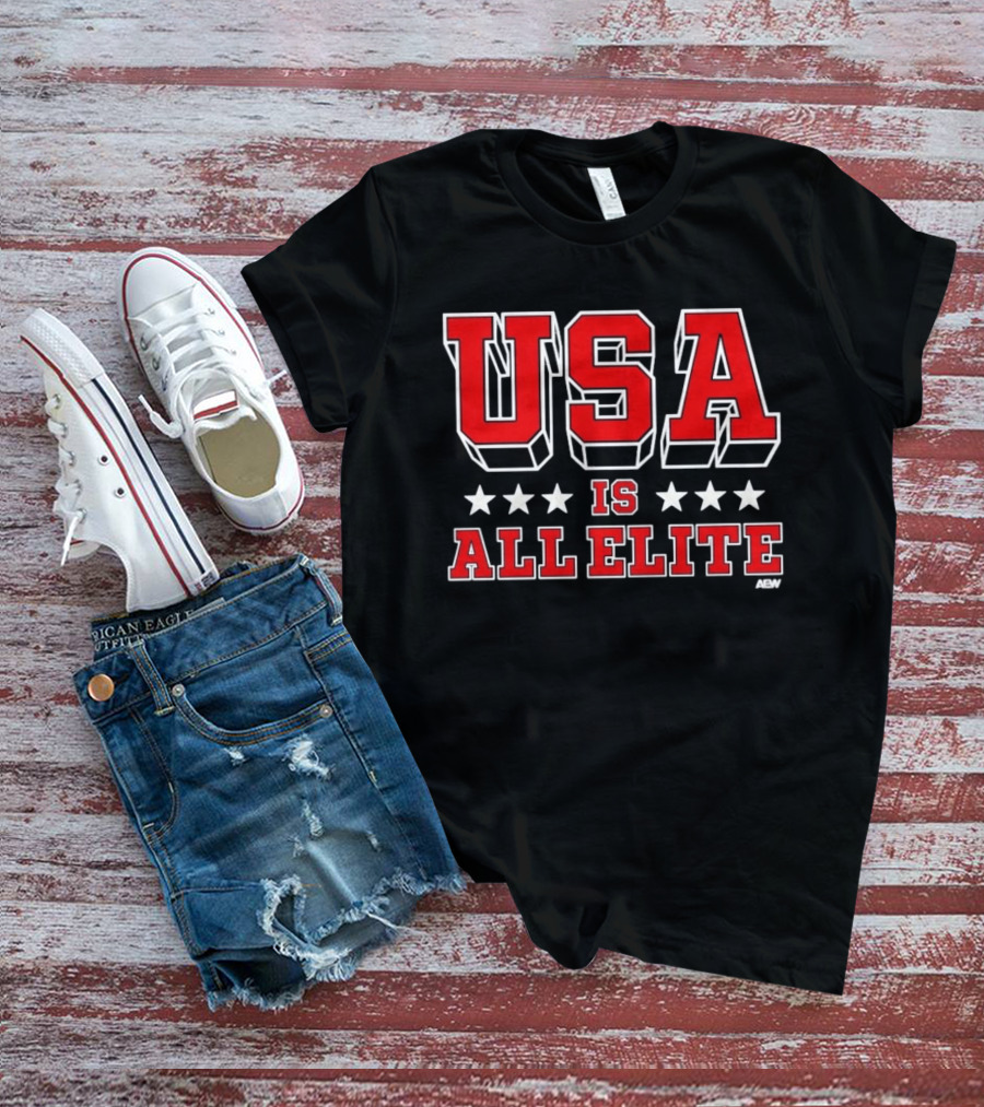 USA Is All Elite AEW Five Stars T-Shirt