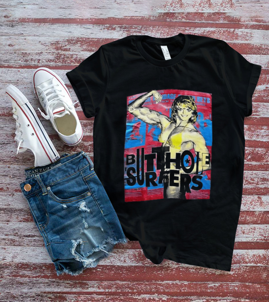 Butthole Surfers Gym Retro Bodybuilder T-Shirt