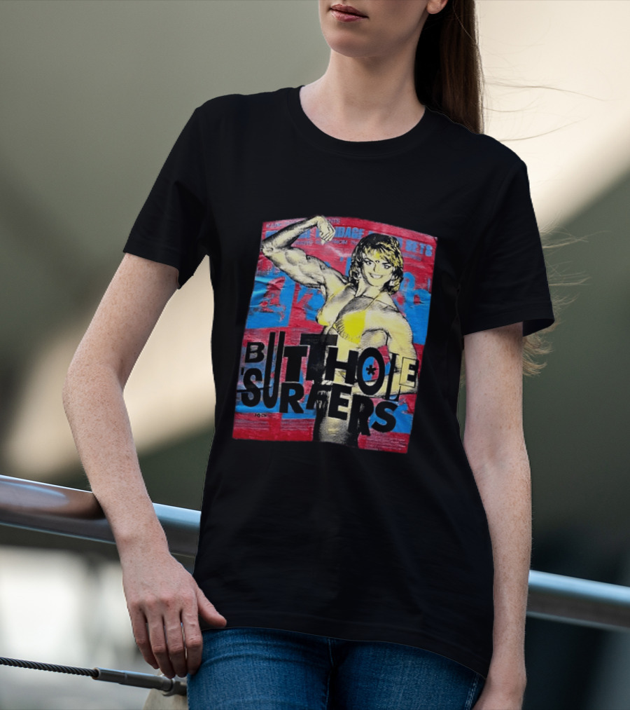 Butthole Surfers Gym Retro Bodybuilder T-Shirt