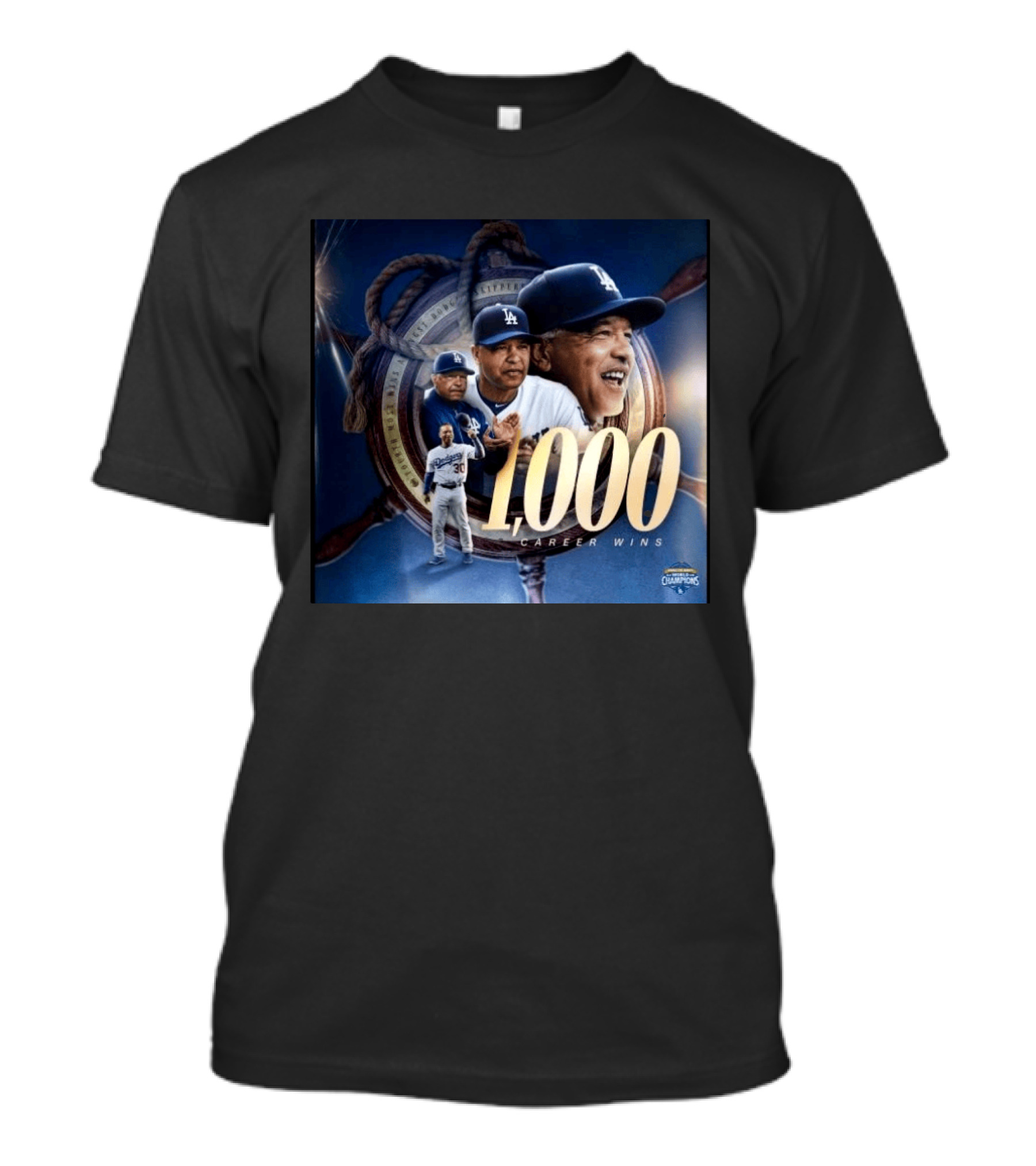 Los Angeles Dodgers Manager Doc Achieves 1000 Career Wins Milestone In Major League History T-Shirt