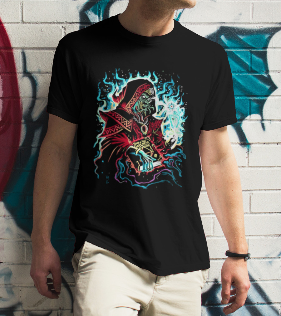Lich Wizard Dungeons And Dragons Book Of Vile Darkness Tabletop Gaming Magic T-Shirt