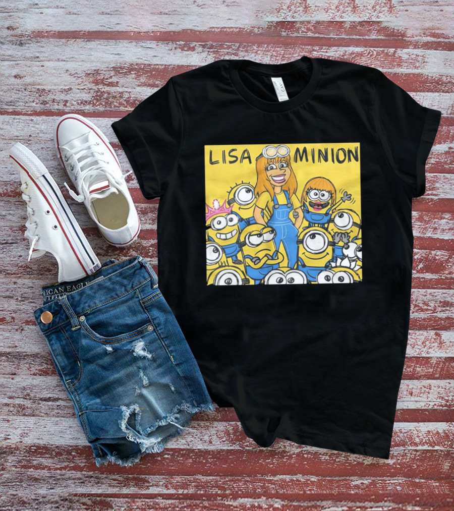 Lisa Minion Characters Cartoon Group Fun Playful Adventure T-Shirt