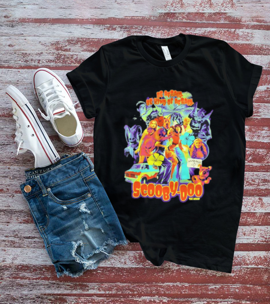 Scooby Doo Mystery Inc Be Afraid Be Kind Of Afraid Hamburger Van T-Shirt