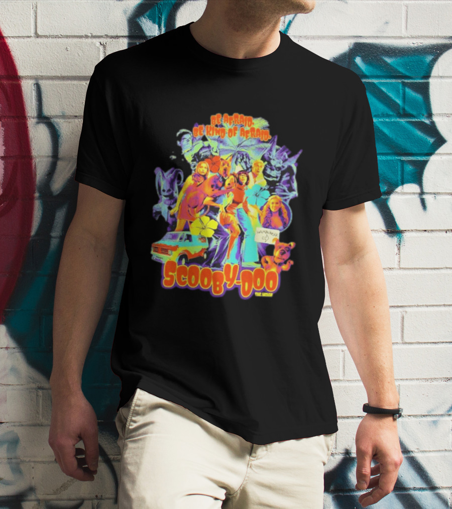 Scooby Doo Mystery Inc Be Afraid Be Kind Of Afraid Hamburger Van T-Shirt