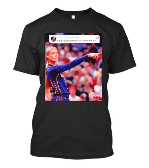 Sophie Cunningham Pointing I'm So Glad I Got My Nails Done Basketball Moment T-Shirt