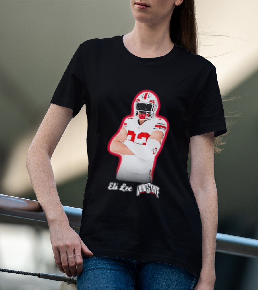 Ohio State Buckeyes Eli Lee 33 Football Player T-Shirt