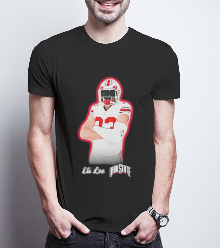 Ohio State Buckeyes Eli Lee 33 Football Player T-Shirt