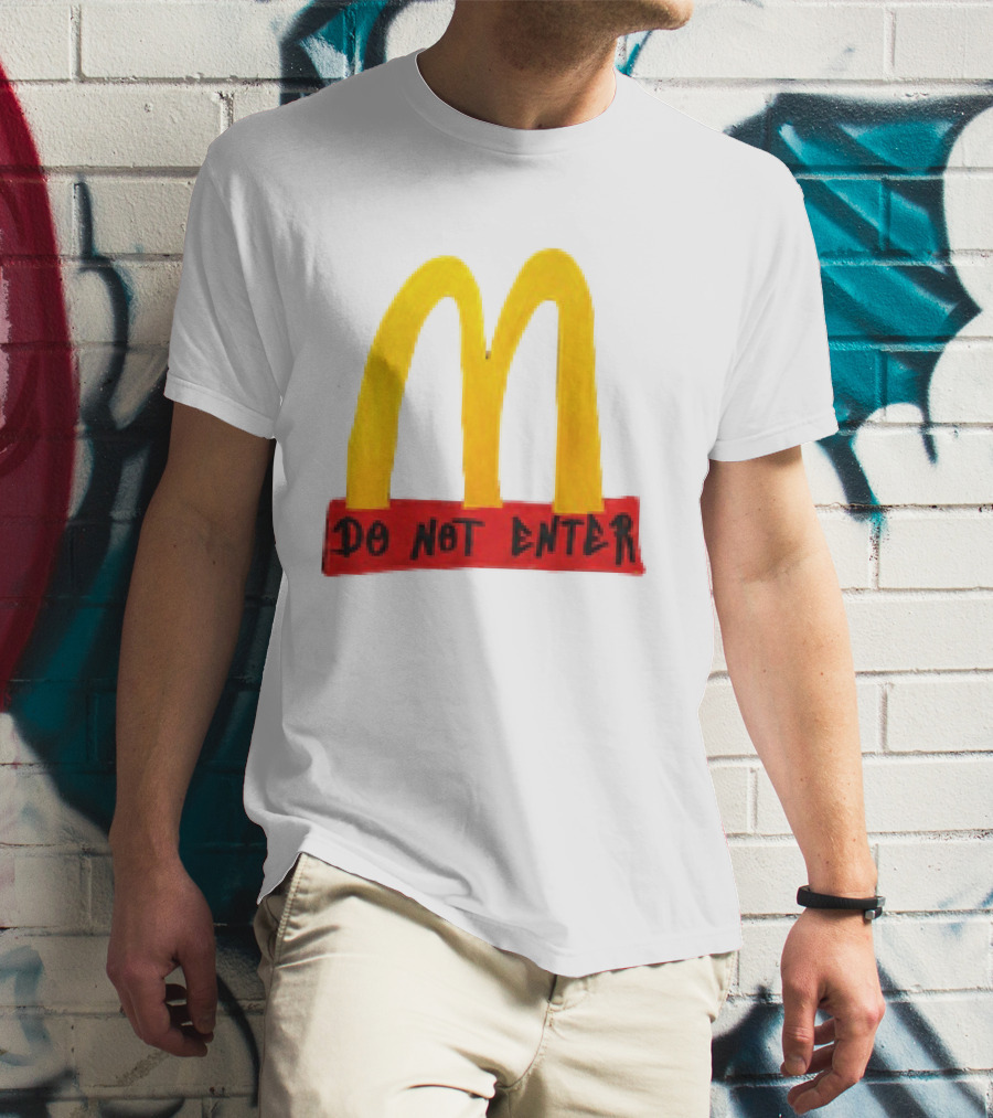 McDonald's Do Not Enter 2026 Yellow Arches Red T-Shirt