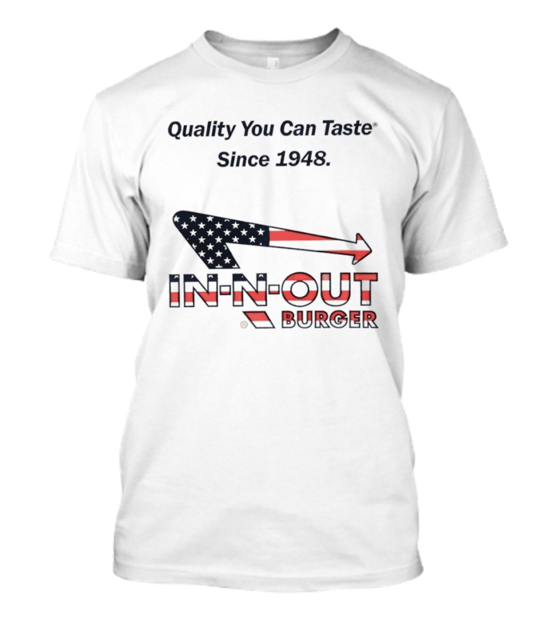 In N Out Burger Quality You Can Taste Since 1948 American Flag T-Shirt