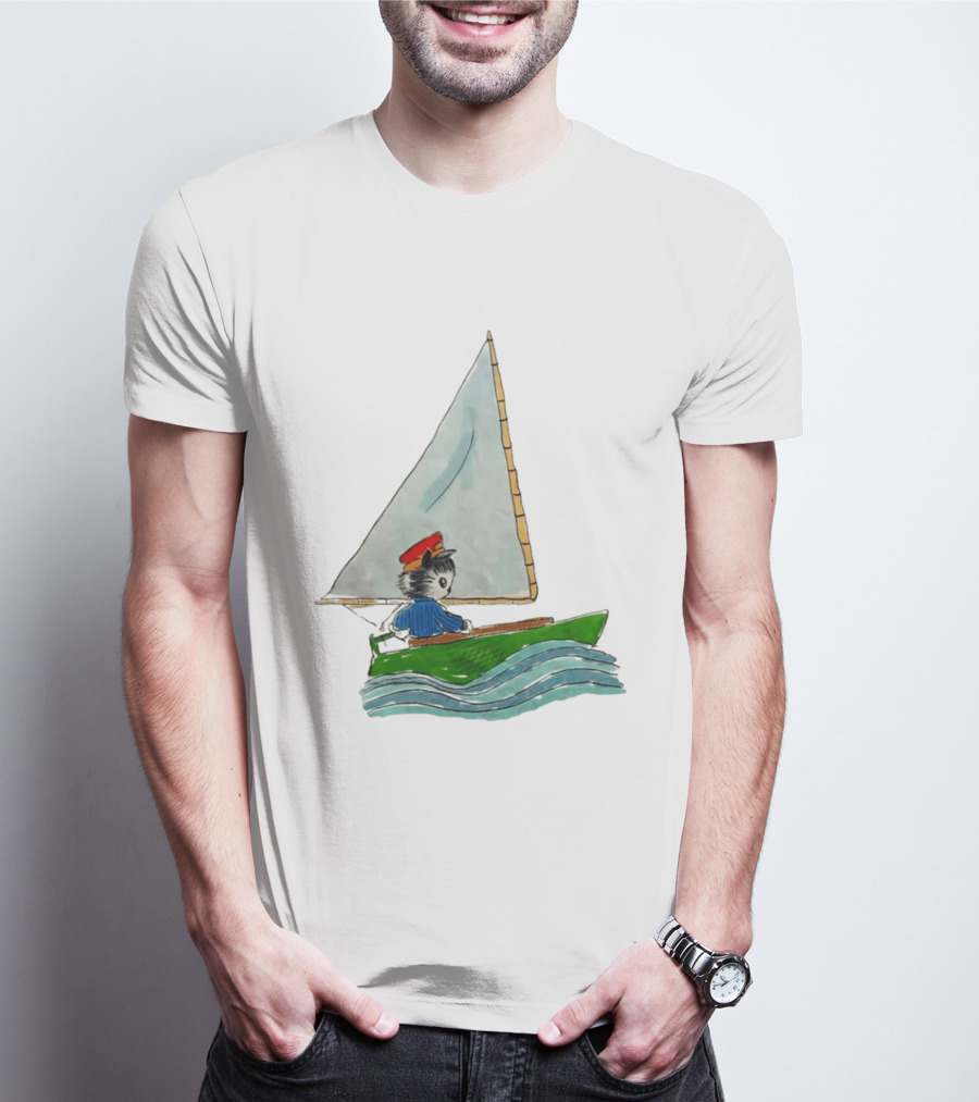 Sailing Kitty With Red Hat I Need To Return From Whence I Came Bestie T-Shirt