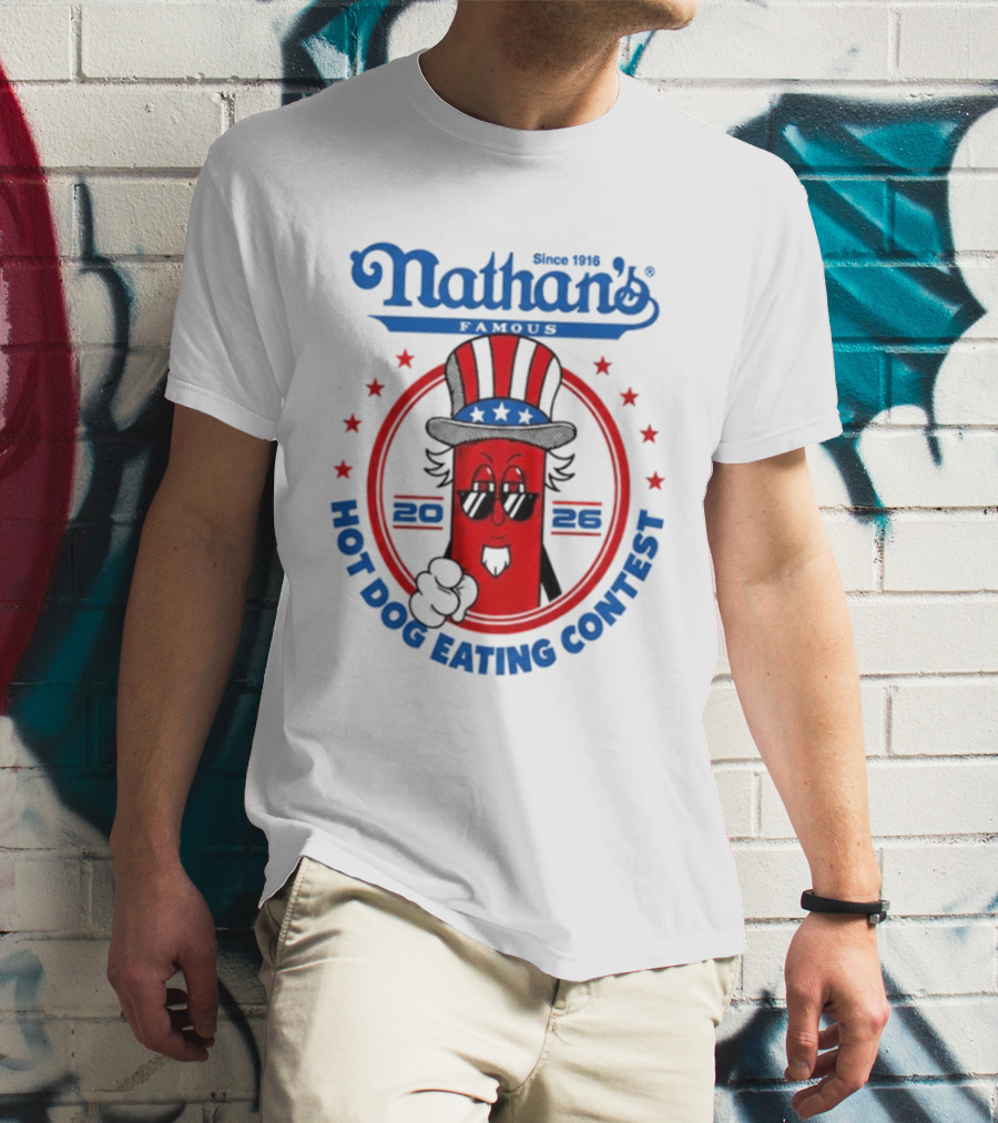 Nathan's Famous 2026 Hot Dog Eating Contest T-Shirt