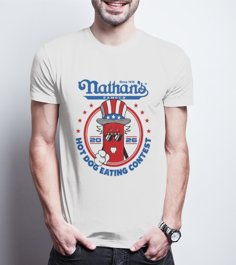Nathan's Famous 2026 Hot Dog Eating Contest T-Shirt