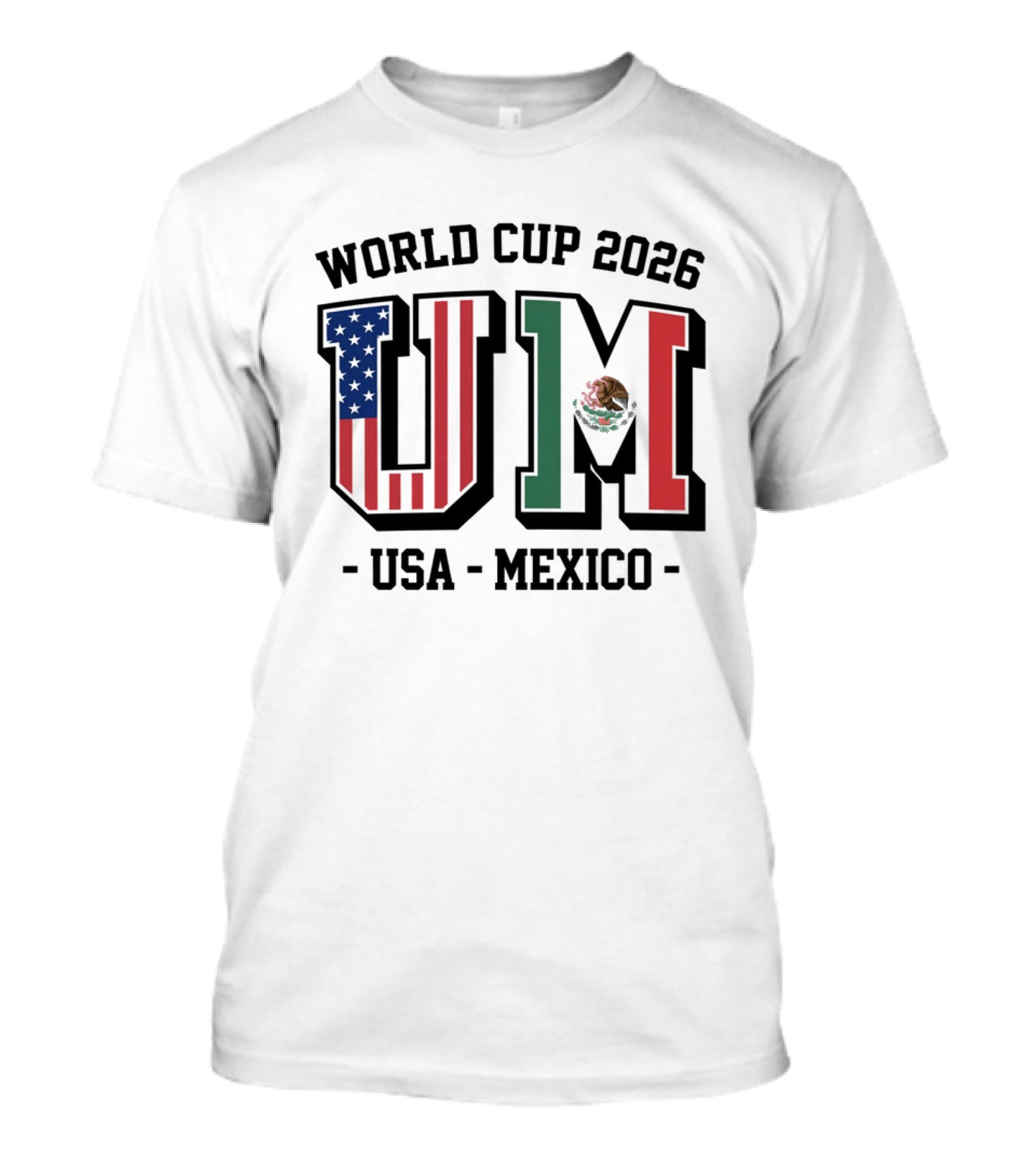 World Cup 2026 USA Mexico Flag UM T-Shirt
