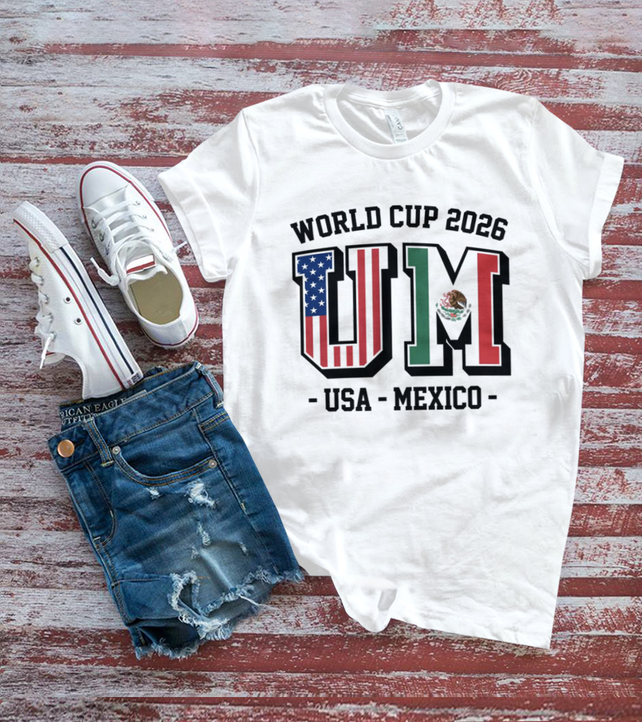 World Cup 2026 USA Mexico Flag UM T-Shirt