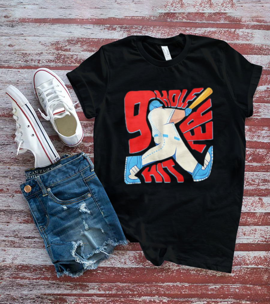 9 Hole Hitter Baseball Second Leadoff T-Shirt