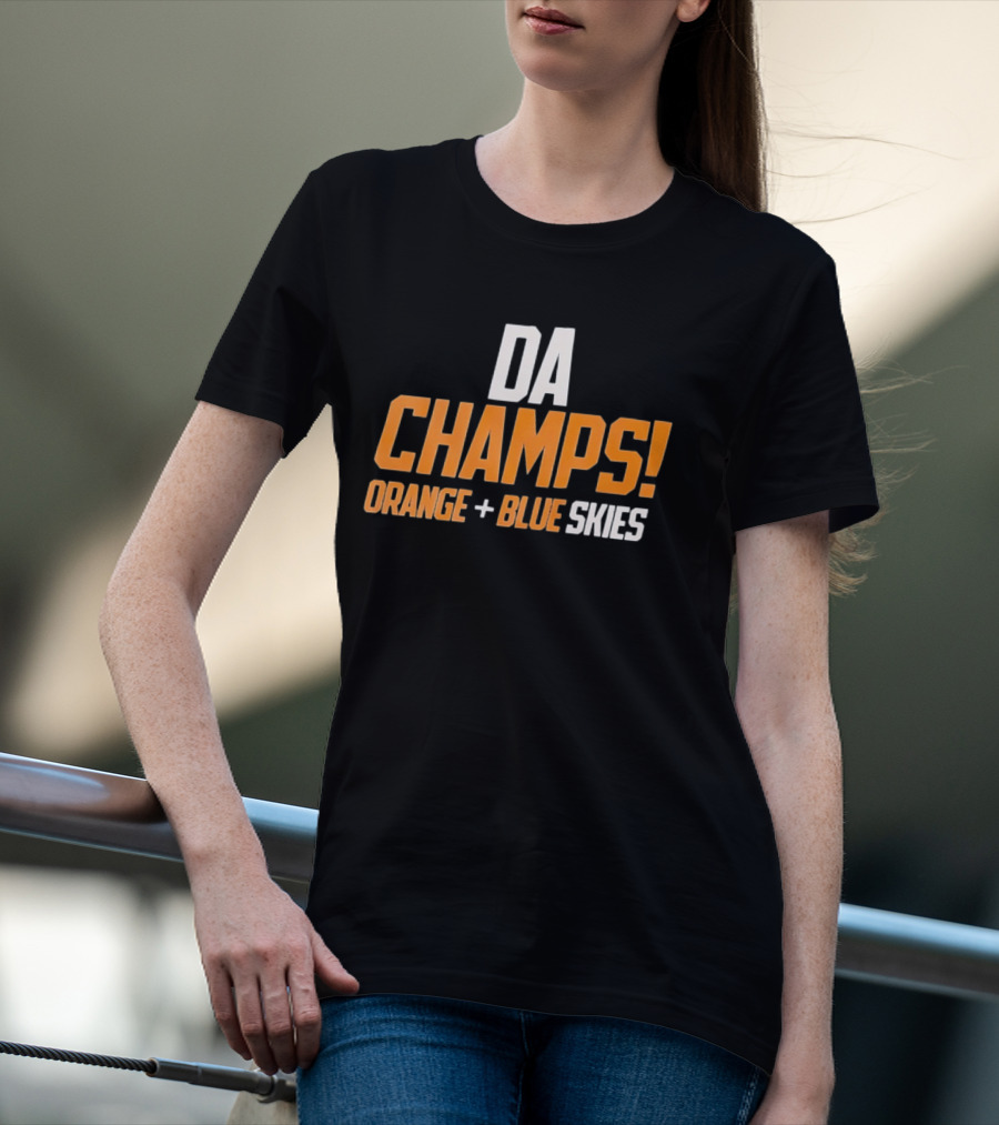 Da Champs Orange + Blue Skies T-Shirt