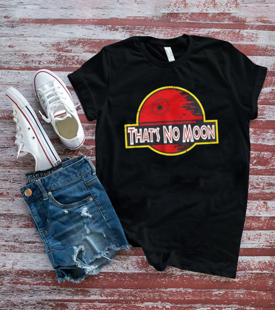 Death Star Jurassic Park That's No Moon Crossover Fan Merch T-Shirt