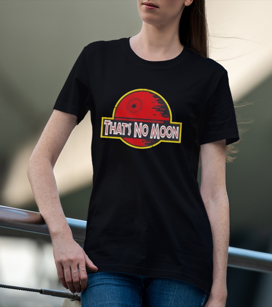 Death Star Jurassic Park That's No Moon Crossover Fan Merch T-Shirt