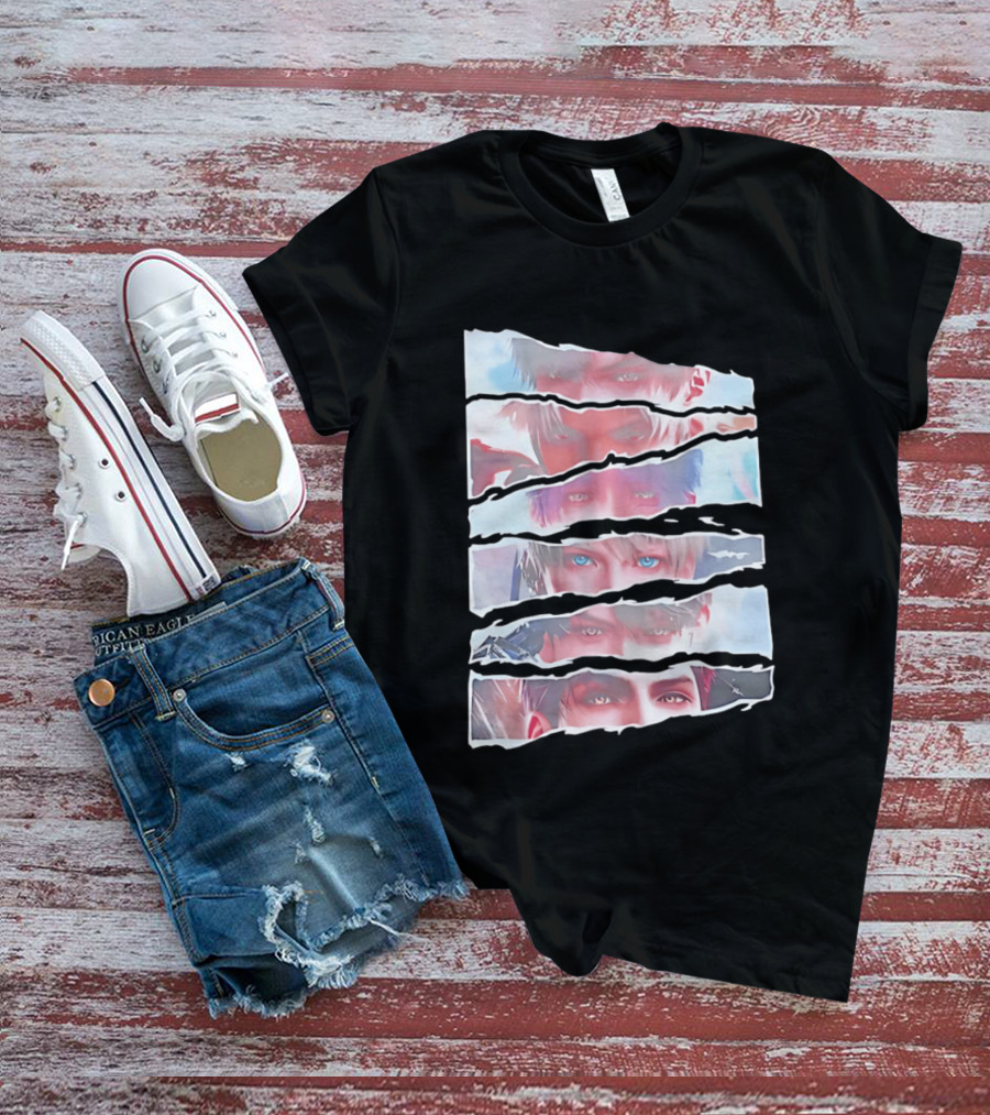 Love And Deepspace Otome Game Character Eyes Collage T-Shirt