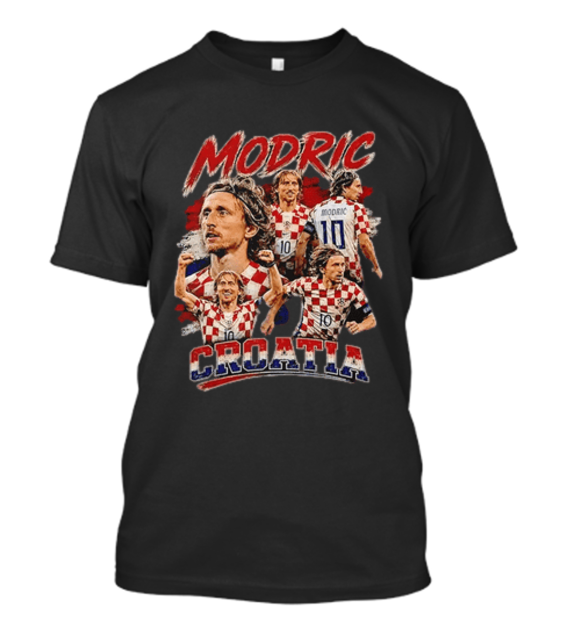 Luka Modric Croatia Number 10 National Team Football Player T-Shirt