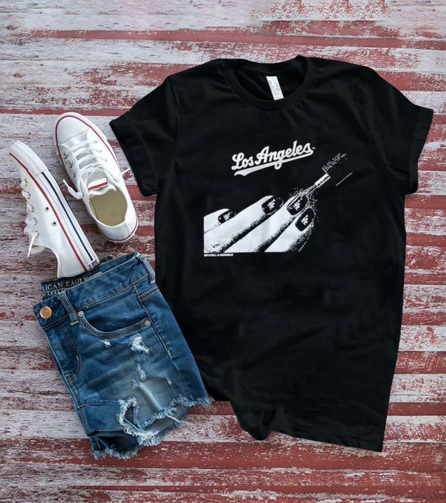 Mitchell & Ness Los Angeles Dodgers Nail Polish MLB T-Shirt