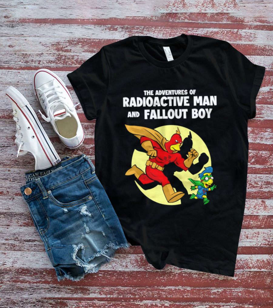 The Adventures Of Radioactive Man And Fallout Boy Comic Hero Duo T-Shirt