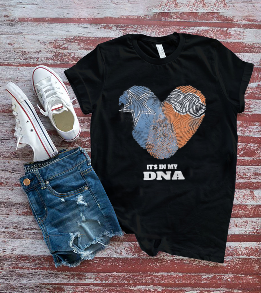 Texas Longhorns It's In My DNA Fingerprint Heart T-Shirt