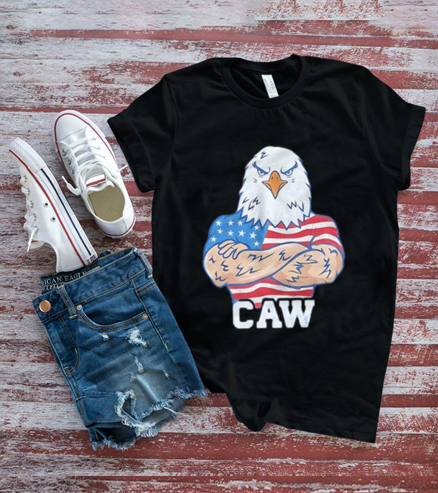 Pat McAfee Eagle Caw American Flag 4th Of July T-Shirt