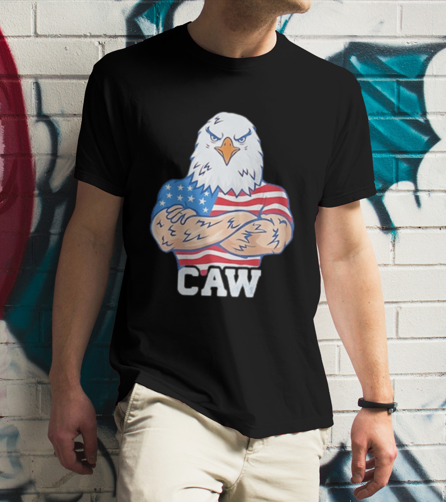 Pat McAfee Eagle Caw American Flag 4th Of July T-Shirt