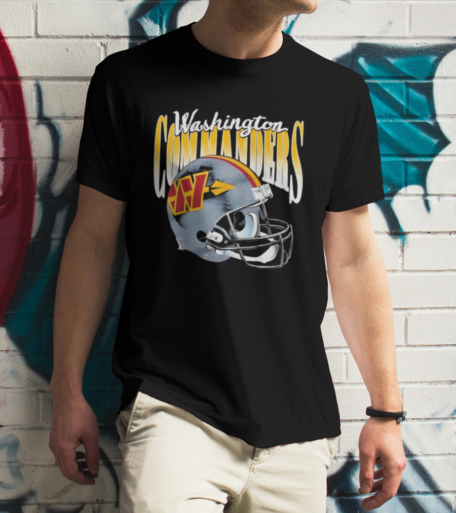 Washington Commanders Football Helmet Men's T-Shirt