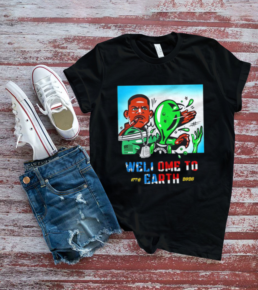 Victor Wembanyama San Antonio Spurs Welcome To Earth 1776 2026 T-Shirt