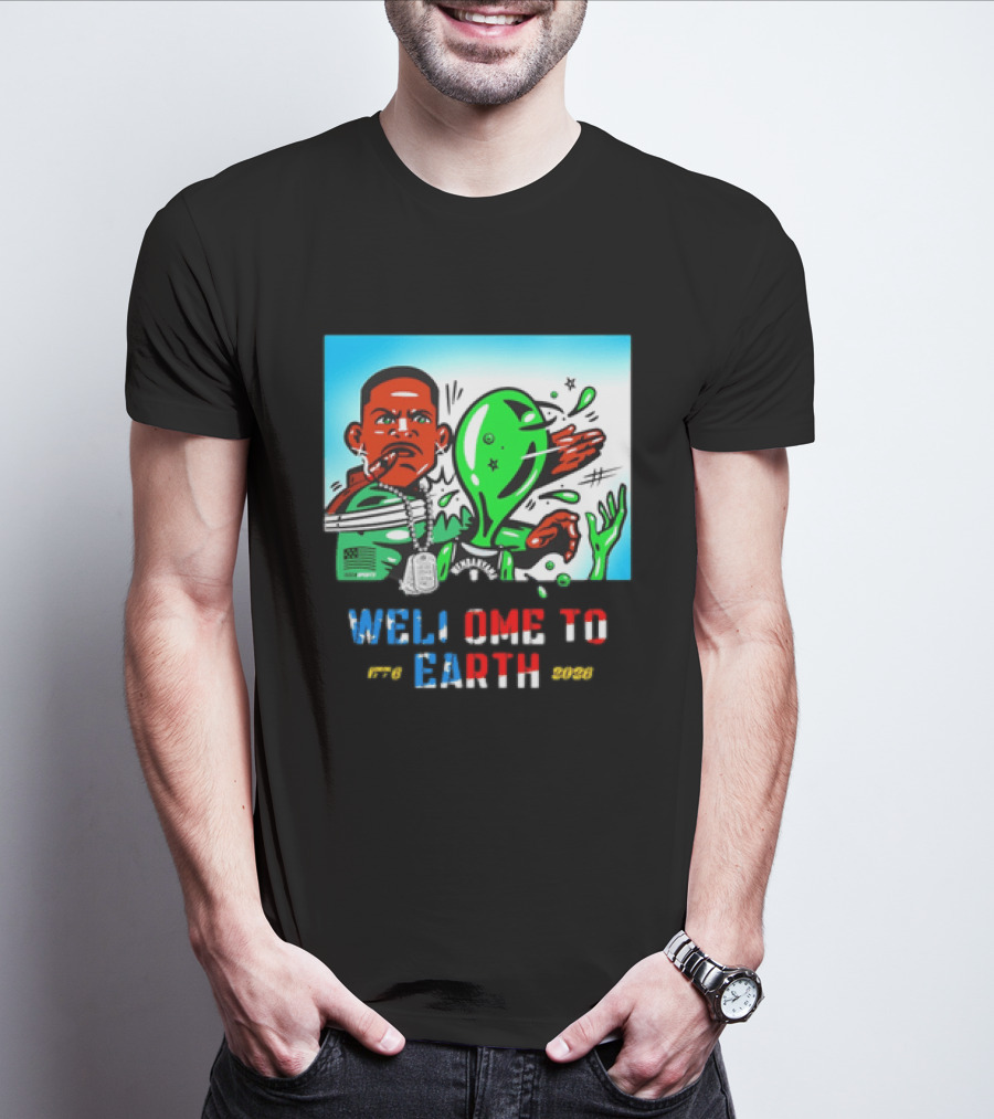 Victor Wembanyama San Antonio Spurs Welcome To Earth 1776 2026 T-Shirt